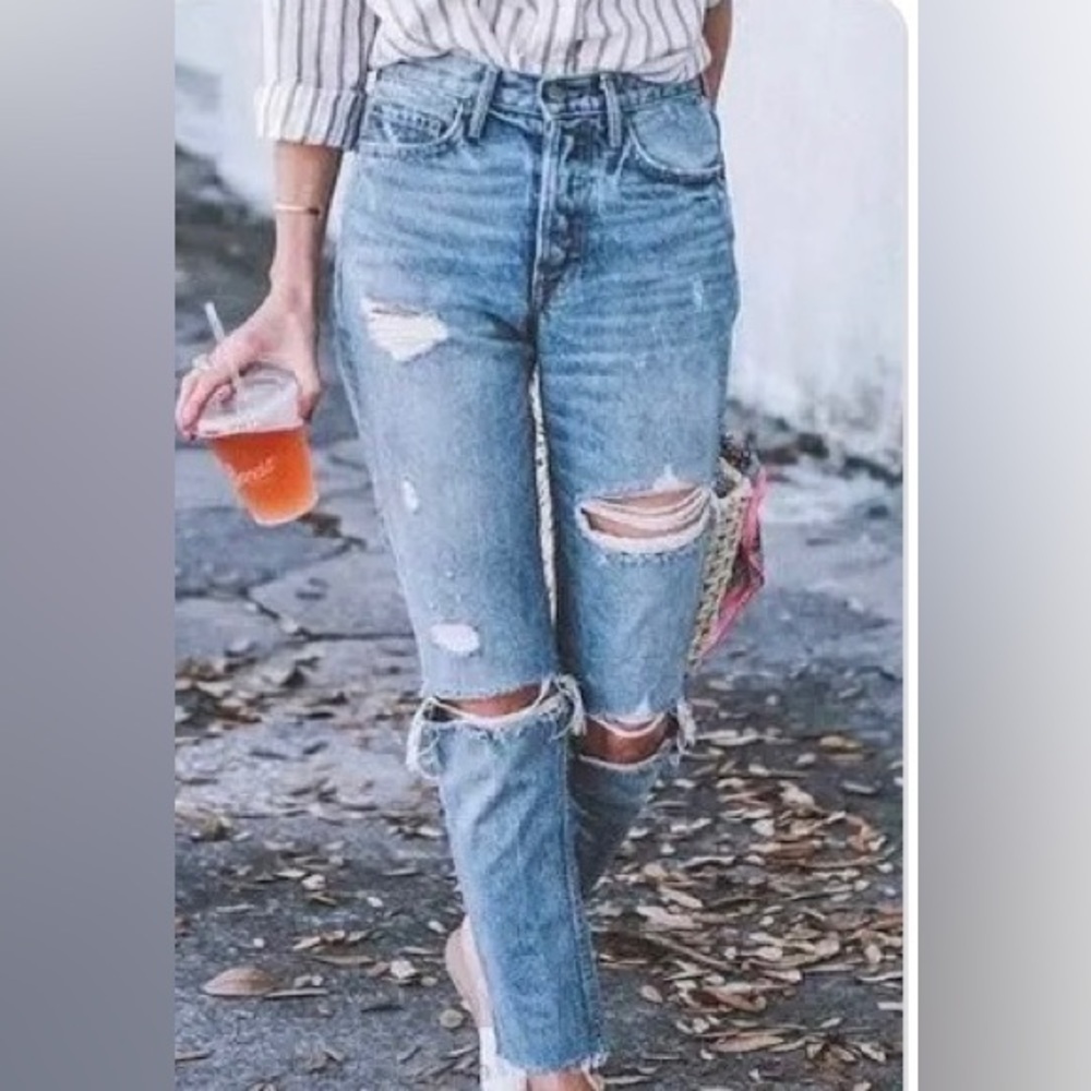 Abercrombie & Fitch The Boyfriend Midrise Jeans size 6